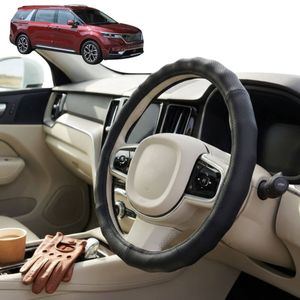 Australian Goose Steering Wheel Cover for Kia Carnival 2021 - Current (KA4) Circle Black
