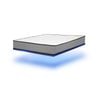 Advwin Queen Size LED Floating Bed Frame and Queen Mattress 16cm White