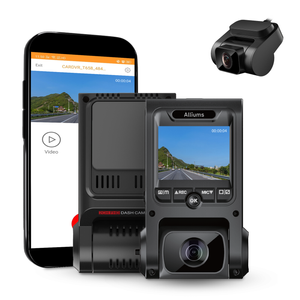ALLIUMS 2.5K Dash Cam Duo Front+Rear, Wi-Fi GPS, WDR, Night Vision, G-Sensor, 256GB