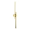 Cla Lighting Racha Interior Linear Led Tri-cct Wall Light Brass