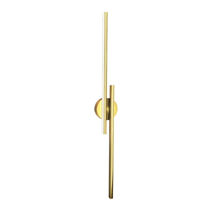 Cla Lighting Racha Interior Linear Led Tri-cct Wall Light Brass