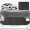 6D Diamond Car Boot Mat for Ford Falcon (BA BF)2002-2008-Cargo Mat-Black-Outback GT