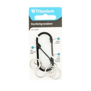 Titanium Key Storing Carabiner