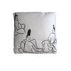 Orient Sense Dynasty Sumo Wrestler Embroidery Filled Cushion