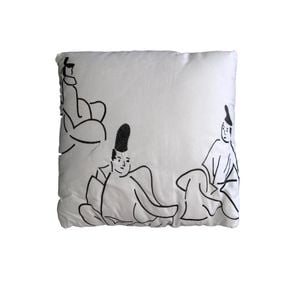 Orient Sense Dynasty Sumo Wrestler Embroidery Filled Cushion