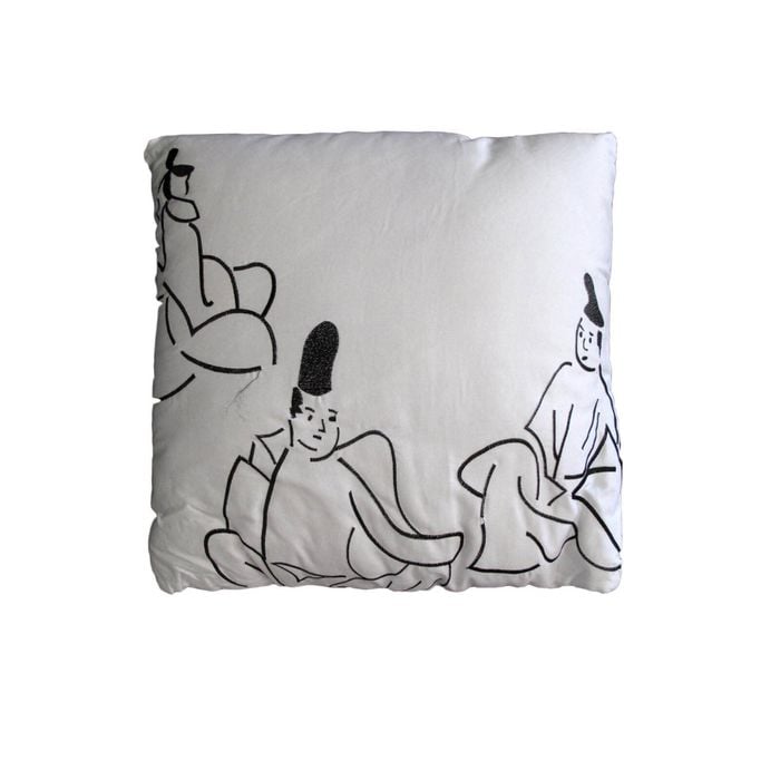 Orient Sense Dynasty Sumo Wrestler Embroidery Filled Cushion