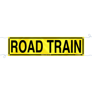 Pinnacle 1200 x 300mm Road Train Class 2 Banner Ref Vinyl With Rope