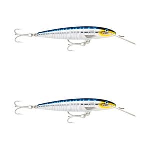 2x Rapala 14cm Countdown Magnum Sinking Trolling Fishing Lures - Wahoo UV