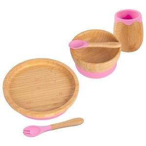 Tiny Dining 5pc Bamboo Round Baby Weaning Set