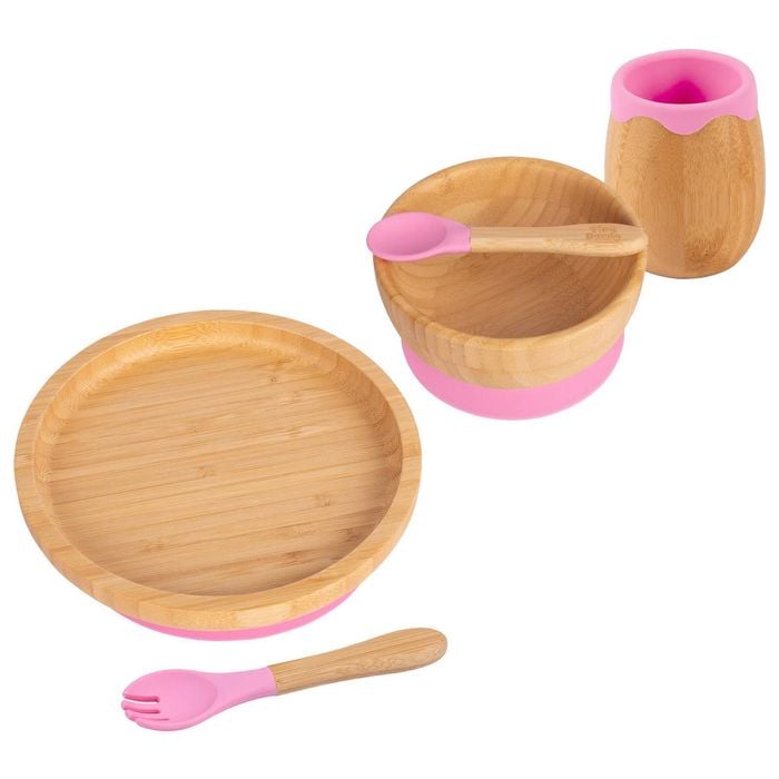 Tiny Dining 5pc Bamboo Round Baby Weaning Set