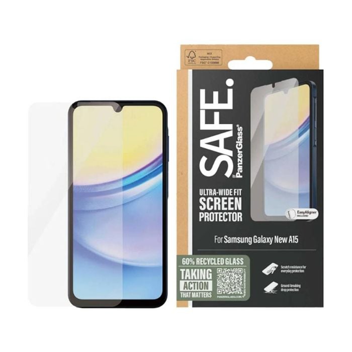 Panzer Safe by UltraWide Screen Protector for Samsung Galaxy A16 - Transparent