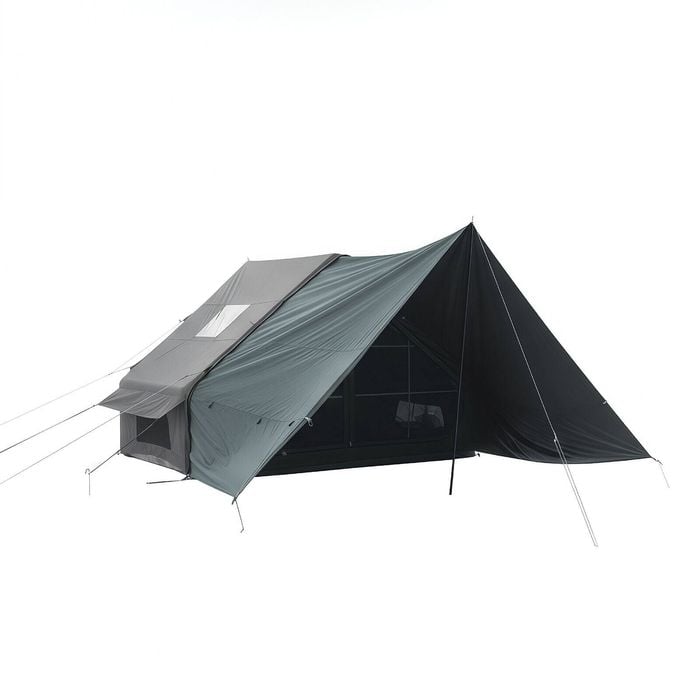 Outdoor360 Inflatable Tech Cotton Camping Hiking Tent, Sets Up In 5 Minutes