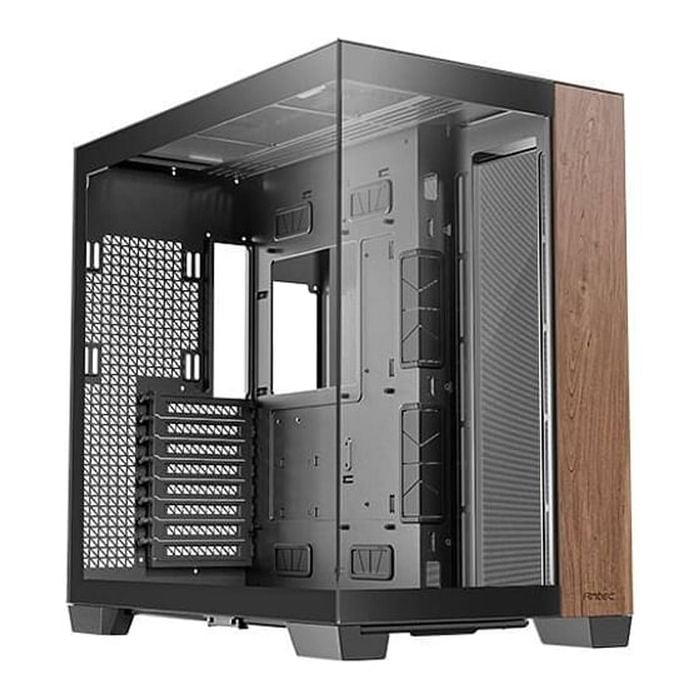 Antec C8 Wood E-atx Tempered Glass Computer Case - Black [c8-wood]