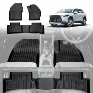 3D All-Weather Floor Mats for Toyota Corolla Cross 2022-Onwards Customized Floor Liners Full Set Carpet