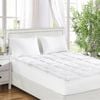 Dreamz Bamboo Mattress Topper With Fitted Skirt Breathable Soft Double