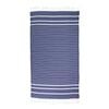 Navy Stripes Thin Turkish Beach Towel - 100cm x 160cm