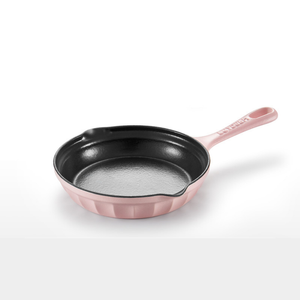 Buydeem Cp542 Enameled Cast Iron Breakfast Pan Pink