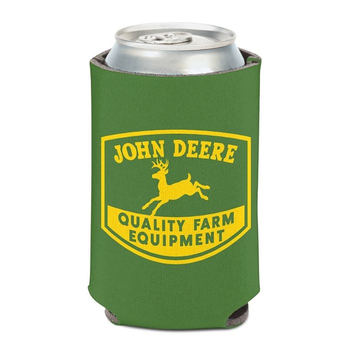 John Deere Can Cooler-Green with Retro Quality Farm Equipment Logo 12oz/375ml