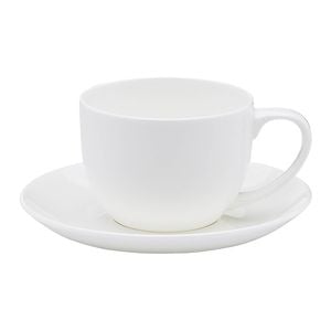 Ecology 275ml Canvas Teacup & Saucer Coffee Cup Tableware - White