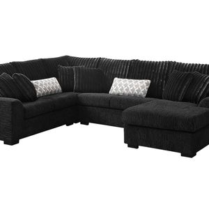 Voiron Sectional Sofa - Black