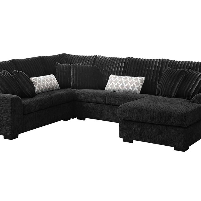 Voiron Sectional Sofa - Black