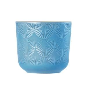 Borralheira 140 x 130mm Blue Cup Indoor Ceramic Pot - 140mm
