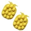 Catzon 2 Pcs Pineapple Ice Trays Baking Silicone Molds for Chocolate