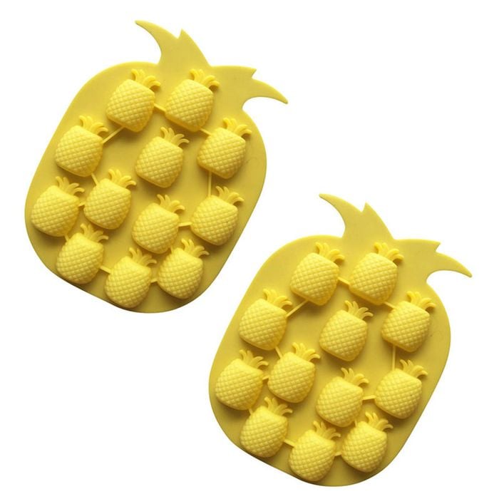 Catzon 2 Pcs Pineapple Ice Trays Baking Silicone Molds for Chocolate