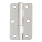 Miles Nelson 90 x 60mm Satin Nickel Loose Pin Butt Rad Edge Hinge