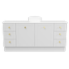 New England Joinery 1800mm Diadem Centre Basin SilkSurface Top Floor Standing Vanity
