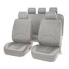 Catzon Car Seat Cover Full Set Anti-slip Breathable Leather-grey