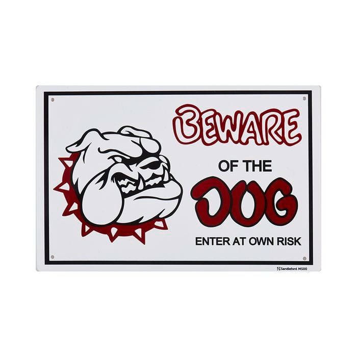 Sandleford 300 x 200mm Plastic Beware Of Dog Sign