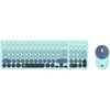 Wireless Keybaord Optical Mouse Combo Nano USB - Blue