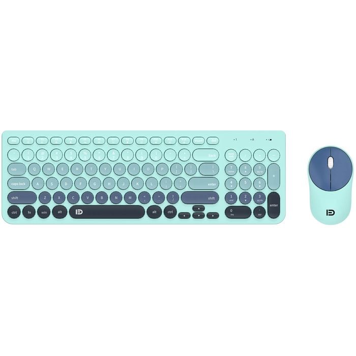 Wireless Keybaord Optical Mouse Combo Nano USB - Blue