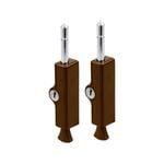 Yale Brown Patio Bolt - 2 Pack