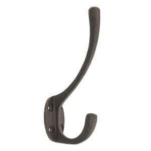 Zenith 135mm Matte Black Round Robe Hook