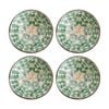 4pk Lvd Sacred Flower Round Coconut Capiz Trinket/jewellery Bowl 13x6cm