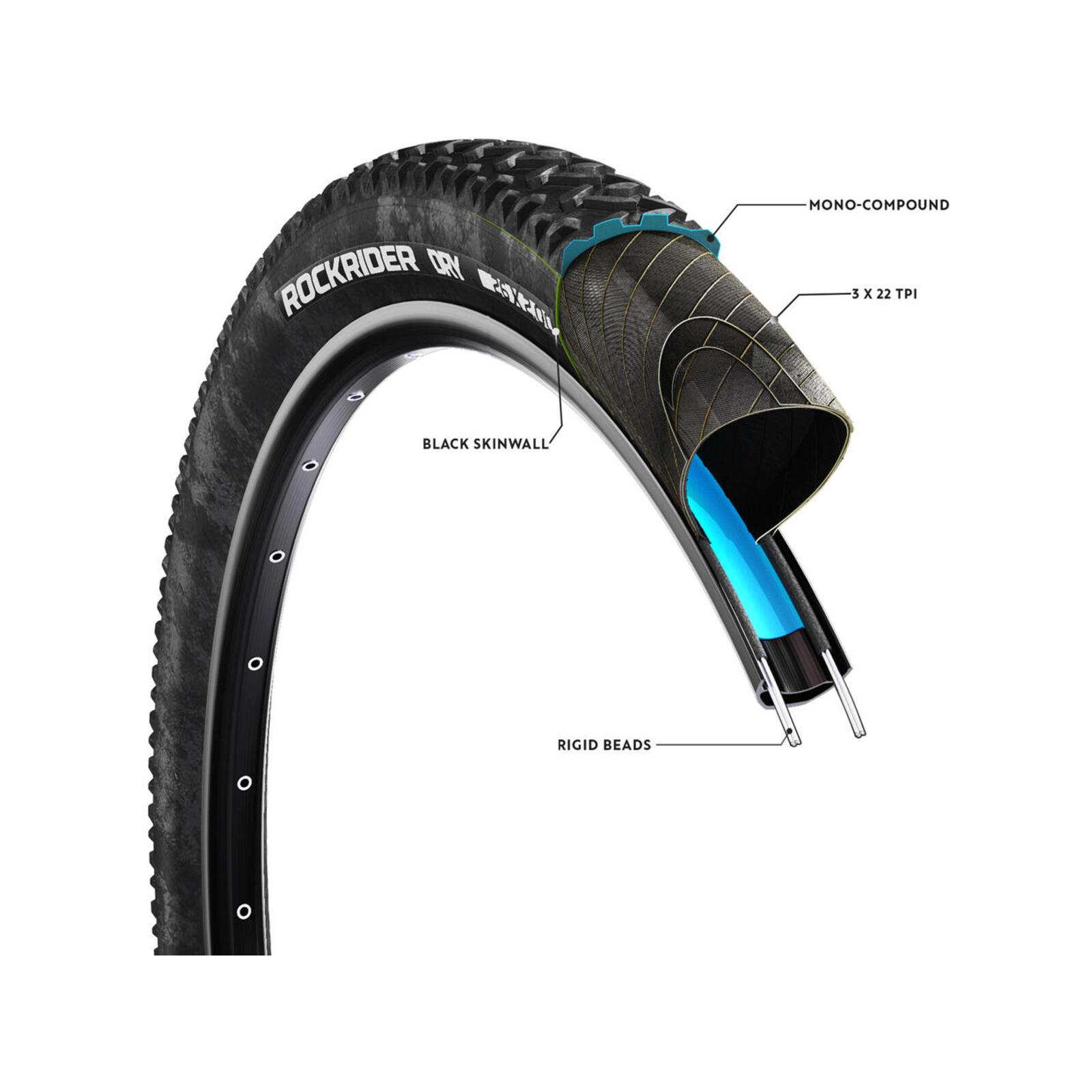 Dry1 26X2.00 Stiff Bead Mountain Bike Tyre Etrto 50 Bunnings Australia