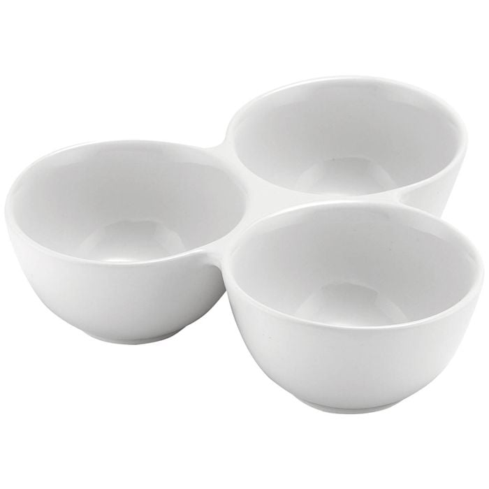 Ladelle Alto Serve & Share 3 Porcelain Dip Serving Bowl