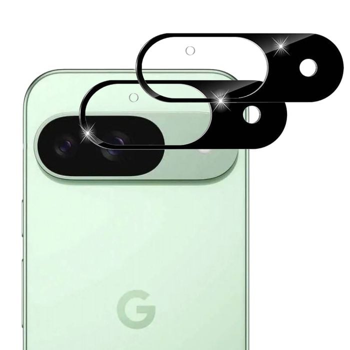 2 Pack MEZON Google Pixel 9 Full Cover Camera Lens Tempered Glass