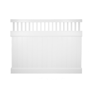 RapidFence 2185 x 1700mm White Hampton PVC Fence