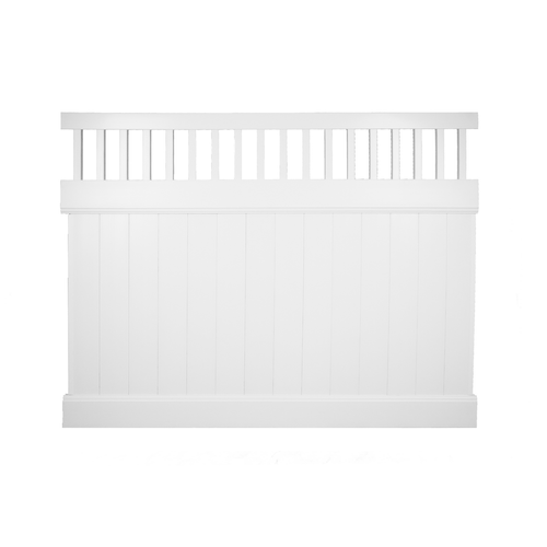 RapidFence 2185 x 1700mm White Hampton PVC Fence Bunnings Australia