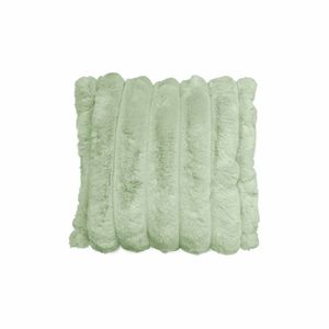 Diana faux fur soft filled cushion square - 45cm x 45cm frost
