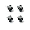 X4 Genuine Gas Cooktop Control Knobs Assembly - Stainless Steel 694975927assy, Suits Smeg