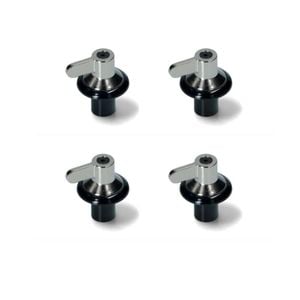 X4 Genuine Gas Cooktop Control Knobs Assembly - Stainless Steel 694975927assy, Suits Smeg
