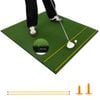 Costway 1.2×1.5m Golf Hitting Practice Mat Artificial Turf Lawn Grass Green