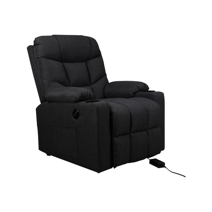 Levede Recliner Chair Electric USB Black