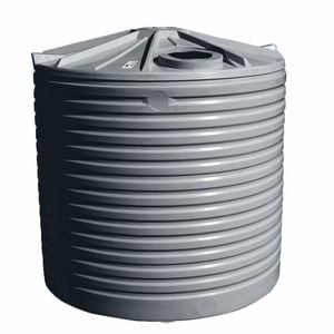 Clark Tanks 9092L Round Poly Water Tank - Slate Grey