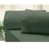 Bloomington Revive 400TC Cotton Sateen Combo Fitted Sheet Set Double (No Flat) Dark Green