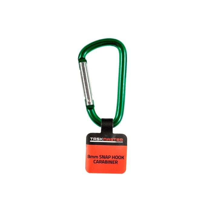 Taskmaster 8mm D-Shape Aluminium Snap Hook Carabiner